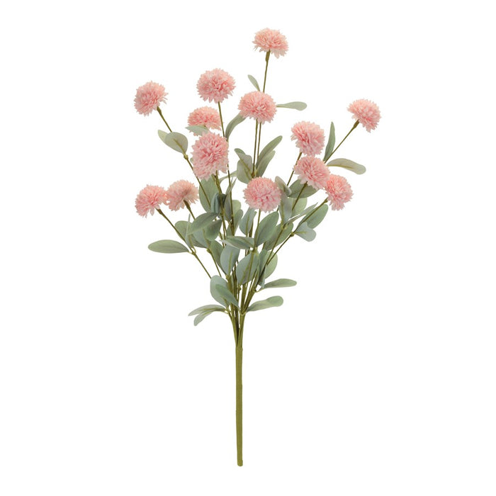 Melrose Mini Mum Floral Bush (Set of 4), Pink/Green