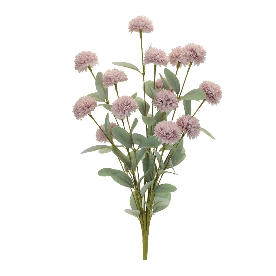 Melrose Mini Mum Floral Bush (Set of 4), Purple/Green - 96824DS