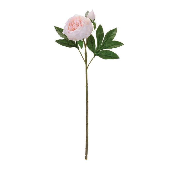 Melrose Peony Floral Spray (Set of 6), Pink/Green