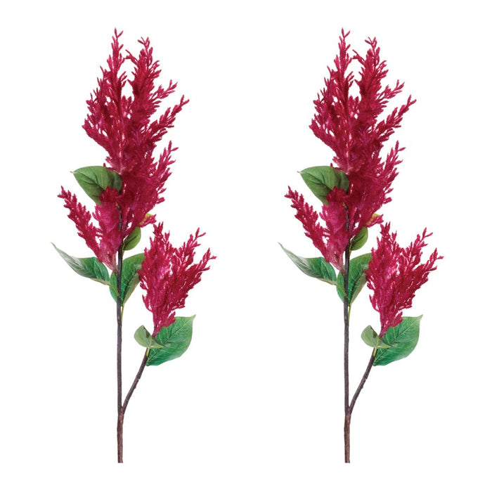 Melrose Astilbe Floral Spray (Set of 2), Red/Green