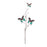 Melrose Butterfly Twig Spray (Set of 6), Blue/Black