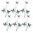 Melrose Butterfly Twig Spray (Set of 6), Blue/Black