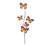 Melrose Butterfly Twig Spray (Set of 6), Orange/Black