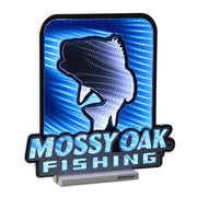Melrose Mossy Oak Fish Logo Ekkolight 16"H Acrylic UL Plug, Blue/White - 99017DS