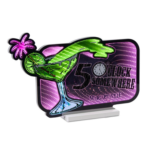 Melrose Margaritaville 5 O'clock Ekkolight 12"H UL Plug, Pink/Green - 99055DS