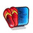 Melrose Margaritaville Flip Flop Ekkolight 12"H UL Plug, Red/Blue - 99056DS