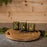 Melrose Mossy Oak Votive (Set of 3) 3"D x 3"H Glass, Green/Gold