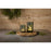Melrose Mossy Oak Candle Holder (Set of 2) Glass, Green/Gold