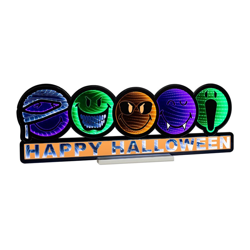 Melrose Smiley Happy Halloween Ekkolight 35"Lx12"H UL Plug, Purple - 99095DS