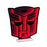 Melrose Hasbro Autobot Ekkolight 16"H Acrylic UL Plug, Red/Black - 99096DS