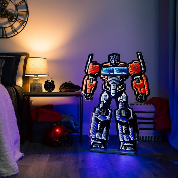 Melrose Transformers Optimus Prime Ekkolight 36"H, Red/Blue