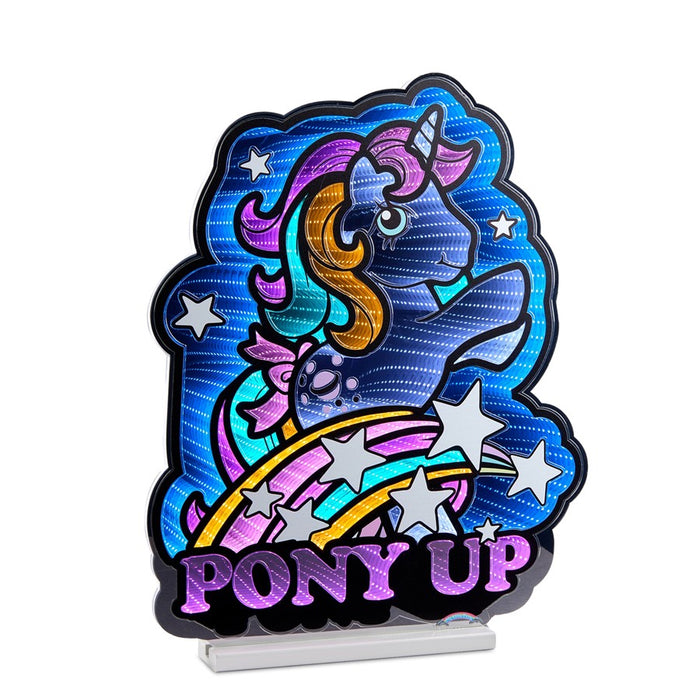 Melrose Hasbro Pony Up Ekkolight 24"H Acrylic UL Plug, Blue/Pink - 99125DS