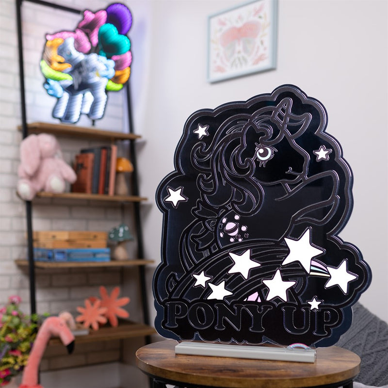 Melrose Hasbro Pony Up Ekkolight 24"H Acrylic, Blue/Pink
