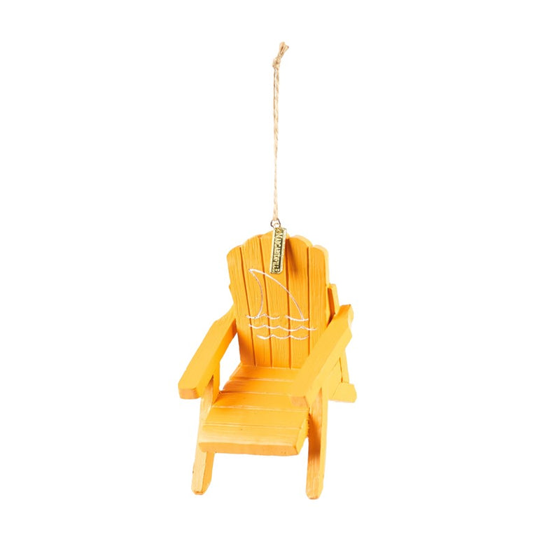 Melrose Margaritaville Adirondack Chair (Set of 3) 4.25" Resin, Orange