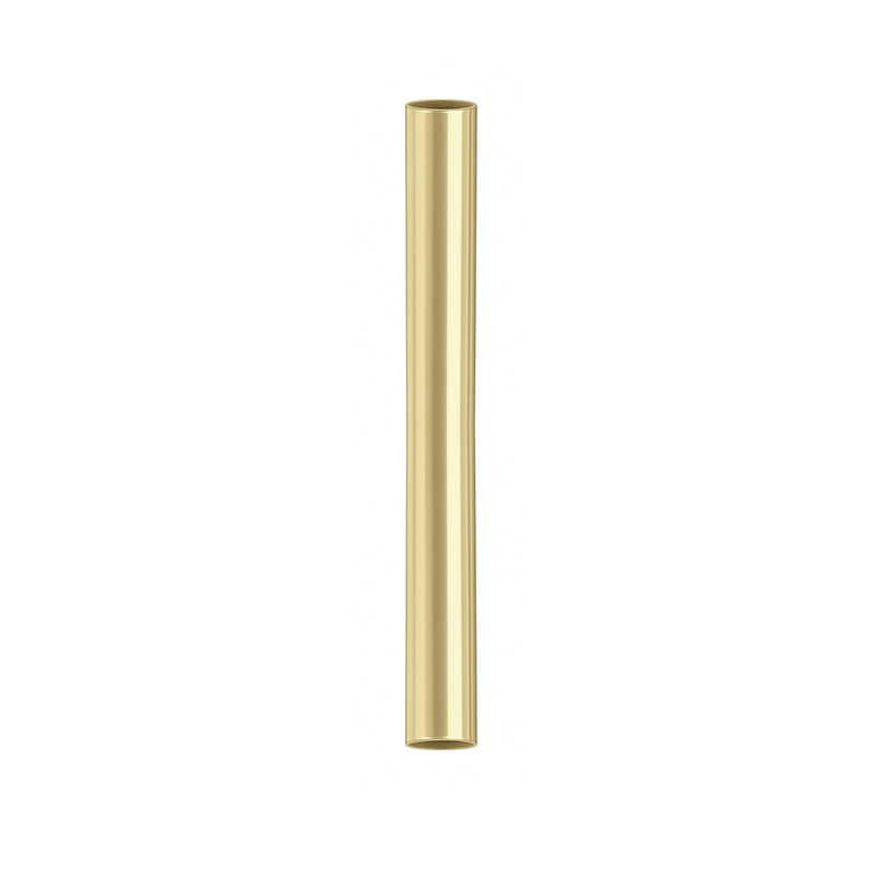 Matthews Fan Company Matthews-Gerbar 10in Down Rod | Polished Brass Metal | Ceiling Fan Extension for High Ceilings | D 1 x H 10 in | Model 10DR-PB