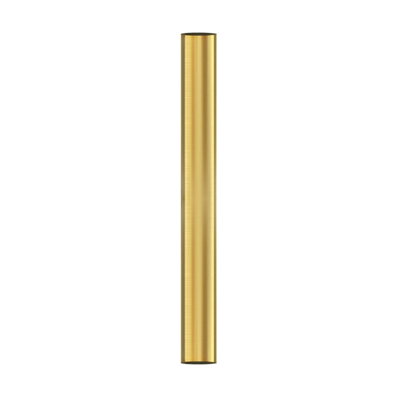 Matthews Fan Company Matthews-Gerbar 20in Down Rod | Brushed Brass Metal | Ceiling Fan Extension for Vaulted Ceilings | 0.75 x 20 in | Model 20DR-BRBR