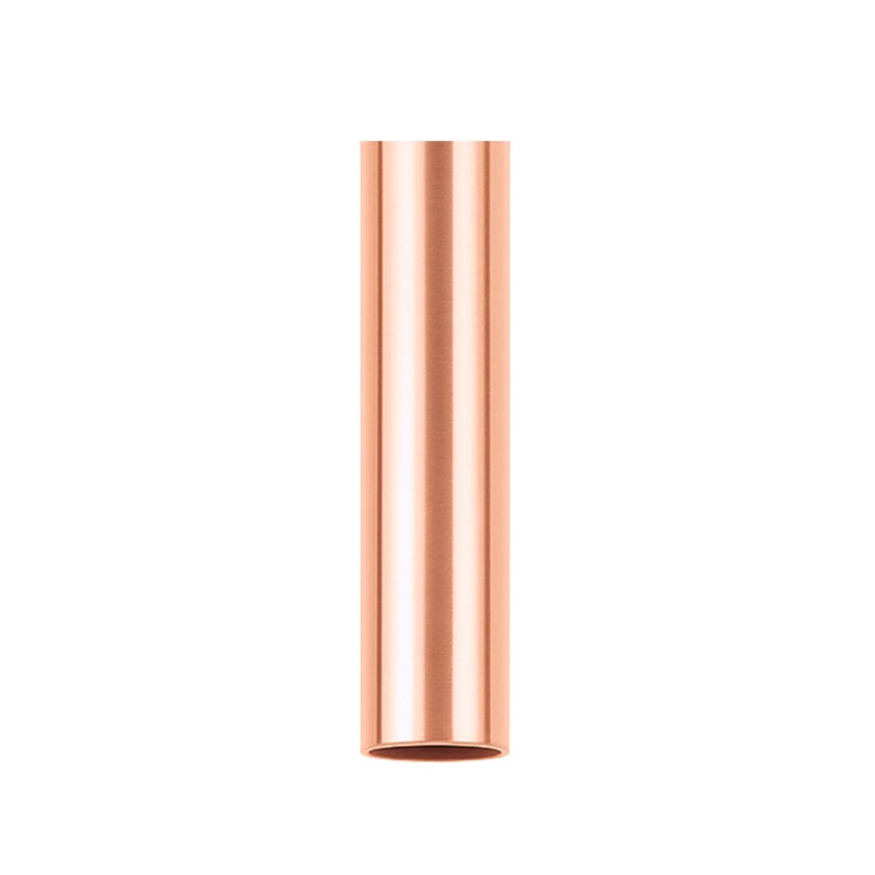 Matthews Fans Downrod Collection 5in Downrod with Coupling Cover | Polished Copper Steel | Ceiling Fan Accessory for Indoor | Model 5DR-ROT-CP