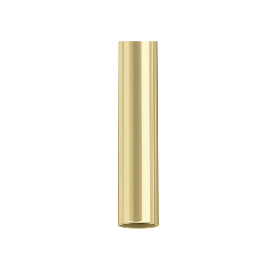 Matthews Fan Downrod 5" Coupling Cover, Polished Brass - 5DR-ROT-PB