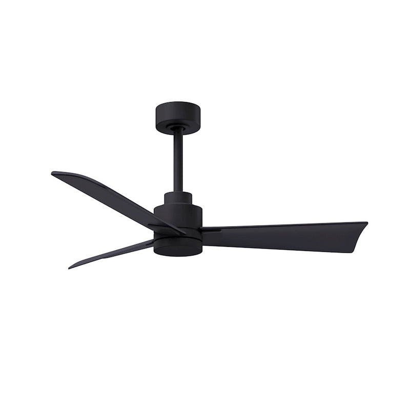 Matthews Fans Alessandra 42in 3-Blade Ceiling Fan | Transitional Textured Bronze and Walnut ABS | Bedroom & Living Room | Model AK-TB-WN-42