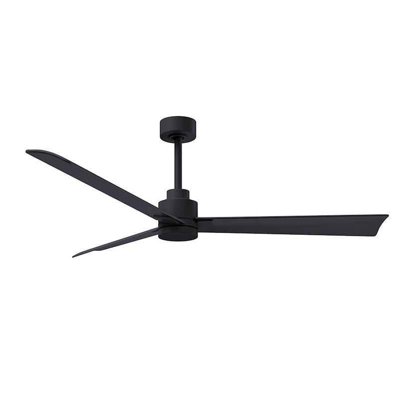 Matthews Fans Alessandra 56in 3-Blade Ceiling Fan | Transitional Textured Bronze and Walnut ABS | Bedroom & Living Room | Model AK-TB-WN-56