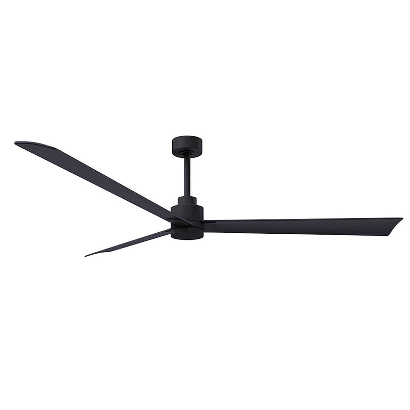 Matthews Fans Alessandra 72in 3-Blade Ceiling Fan | Transitional Textured Bronze and Walnut ABS | Great Room & Patio | Model AK-TB-WN-72