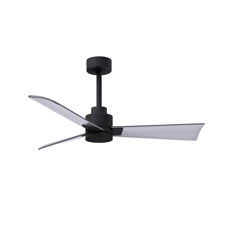 Matthews Fans Alessandra 42in 3-Blade Ceiling Fan | Transitional Textured Bronze and Walnut ABS | Bedroom & Living Room | Model AK-TB-WN-42
