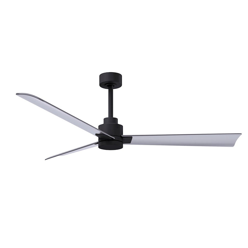 Matthews Fans Alessandra 56in 3-Blade Ceiling Fan | Transitional Textured Bronze and Walnut ABS | Bedroom & Living Room | Model AK-TB-WN-56