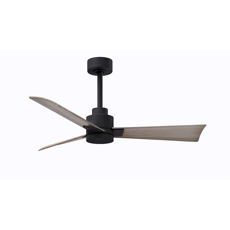 Matthews Fans Alessandra 42in 3-Blade Ceiling Fan | Transitional Textured Bronze and Walnut ABS | Bedroom & Living Room | Model AK-TB-WN-42