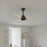 Matthews Fan Alessandra 42" 3 Blade Ceiling Fan, Matte Black