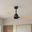 Matthews Fan Alessandra 42" 3 Blade Ceiling Fan, Matte Black