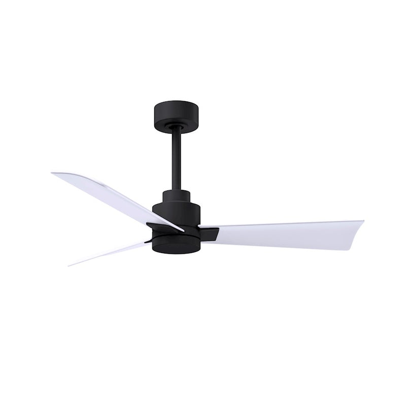 Matthews Fans Alessandra 42in 3-Blade Ceiling Fan | Transitional Textured Bronze and Walnut ABS | Bedroom & Living Room | Model AK-TB-WN-42