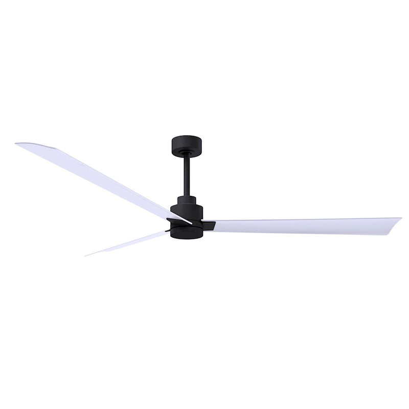 Matthews Fans Alessandra 72in 3-Blade Ceiling Fan | Transitional Textured Bronze and Walnut ABS | Great Room & Patio | Model AK-TB-WN-72