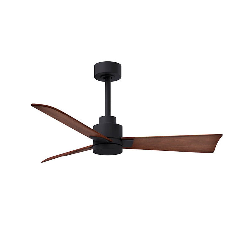 Matthews Fans Alessandra 42in 3-Blade Ceiling Fan | Transitional Textured Bronze and Walnut ABS | Bedroom & Living Room | Model AK-TB-WN-42