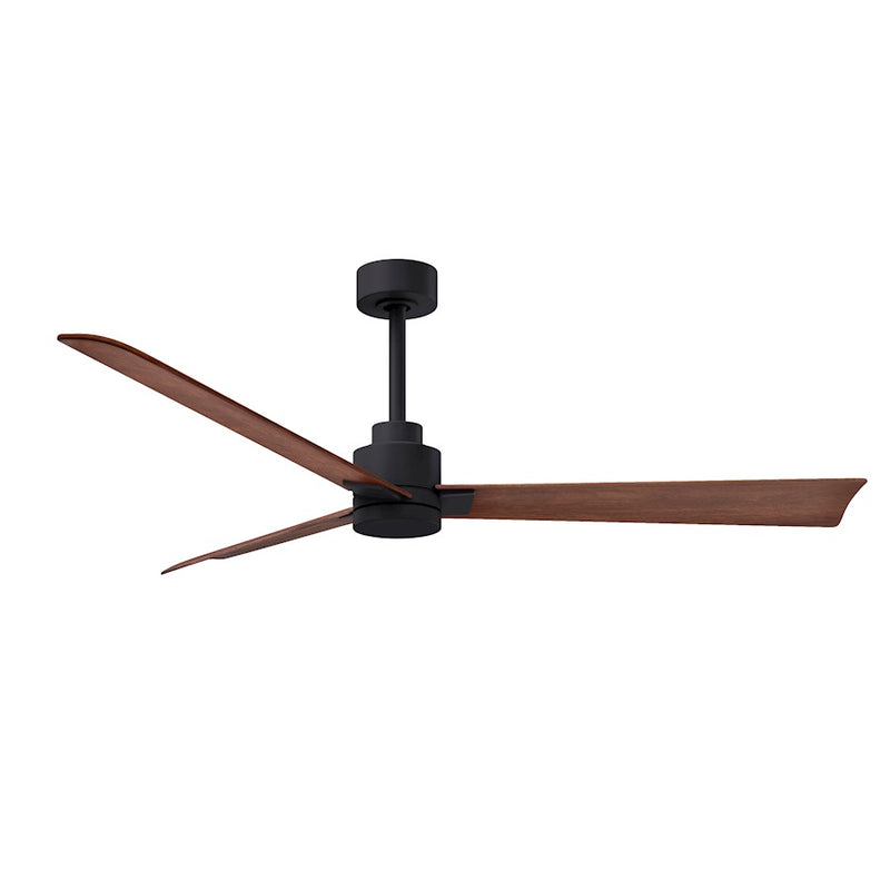 Matthews Fans Alessandra 56in 3-Blade Ceiling Fan | Transitional Textured Bronze and Walnut ABS | Bedroom & Living Room | Model AK-TB-WN-56