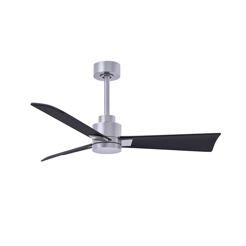 Matthews Fans Alessandra 42in 3-Blade Ceiling Fan | Transitional Textured Bronze and Walnut ABS | Bedroom & Living Room | Model AK-TB-WN-42