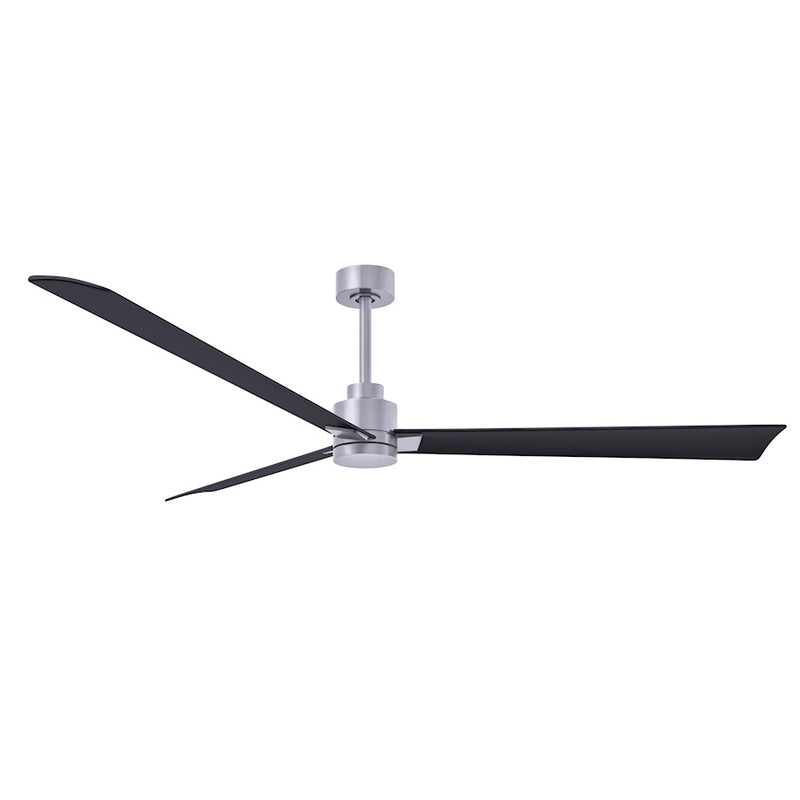 Matthews Fans Alessandra 72in 3-Blade Ceiling Fan | Transitional Textured Bronze and Walnut ABS | Great Room & Patio | Model AK-TB-WN-72