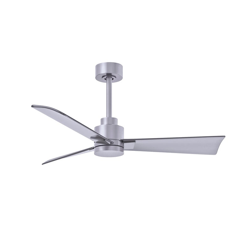 Matthews Fans Alessandra 42in 3-Blade Ceiling Fan | Transitional Textured Bronze and Walnut ABS | Bedroom & Living Room | Model AK-TB-WN-42
