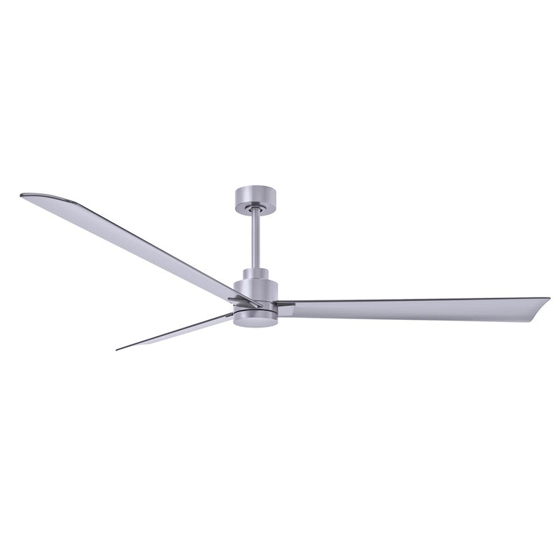 Matthews Fans Alessandra 72in 3-Blade Ceiling Fan | Transitional Textured Bronze and Walnut ABS | Great Room & Patio | Model AK-TB-WN-72