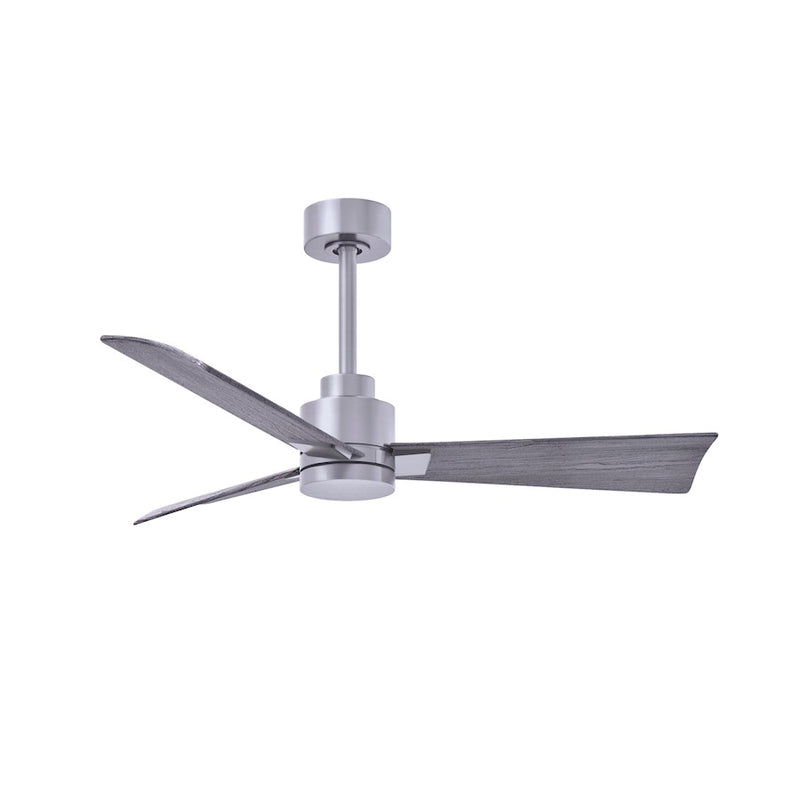 Matthews Fans Alessandra 42in 3-Blade Ceiling Fan | Transitional Textured Bronze and Walnut ABS | Bedroom & Living Room | Model AK-TB-WN-42