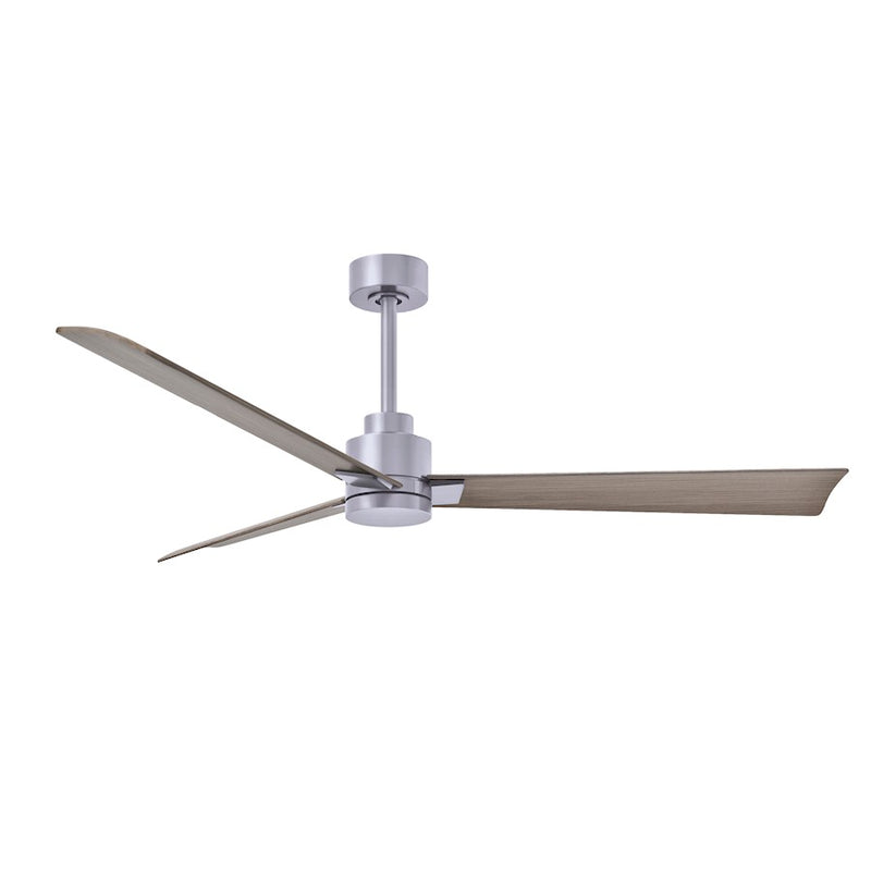 Matthews Fans Alessandra 56in 3-Blade Ceiling Fan | Transitional Textured Bronze and Walnut ABS | Bedroom & Living Room | Model AK-TB-WN-56