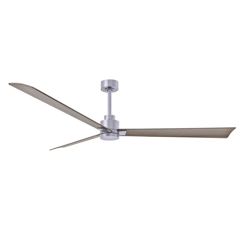 Matthews Fans Alessandra 72in 3-Blade Ceiling Fan | Transitional Textured Bronze and Walnut ABS | Great Room & Patio | Model AK-TB-WN-72