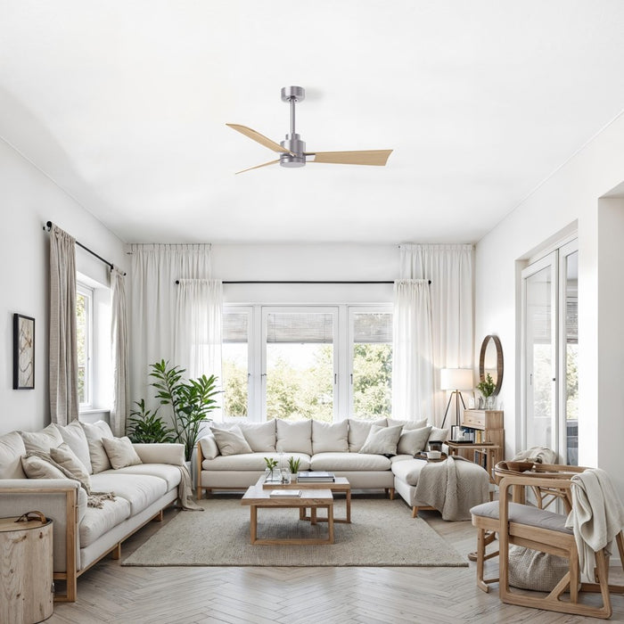 Matthews Fan Alessandra 42" 3 Blade Ceiling Fan, Brushed Nickel
