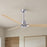 Matthews Fan Alessandra 56" 3 Blade Ceiling Fan, Brushed Nickel