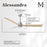 Matthews Fan Alessandra 56" 3 Blade Ceiling Fan, Brushed Nickel