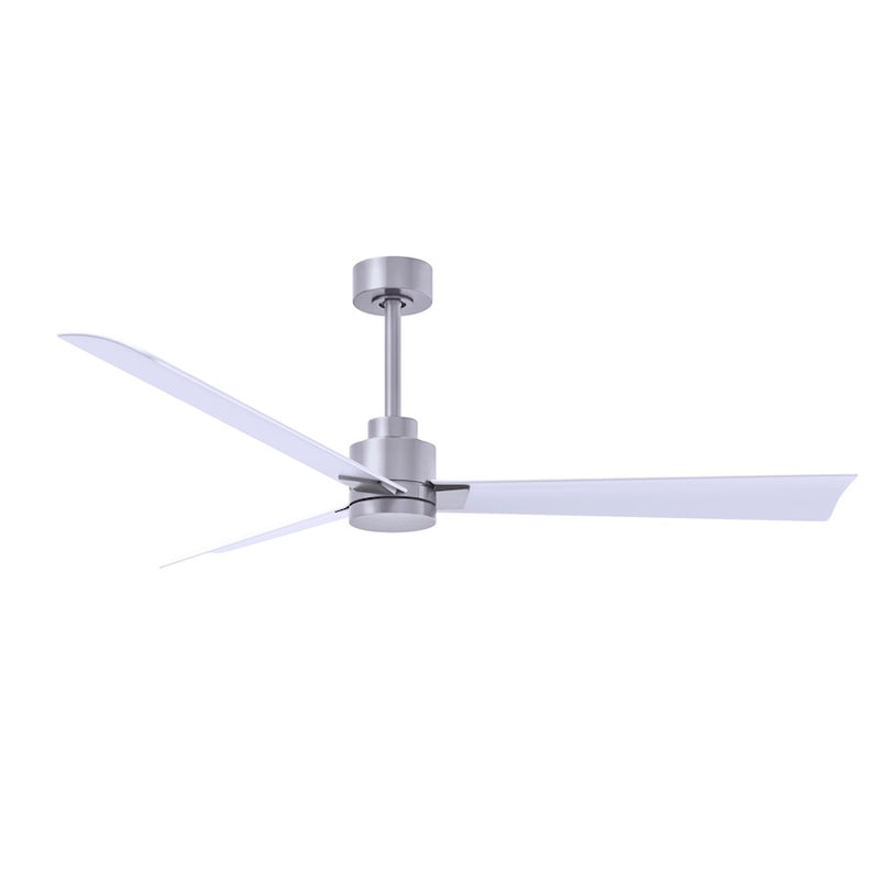 Matthews Fans Alessandra 56in 3-Blade Ceiling Fan | Transitional Textured Bronze and Walnut ABS | Bedroom & Living Room | Model AK-TB-WN-56