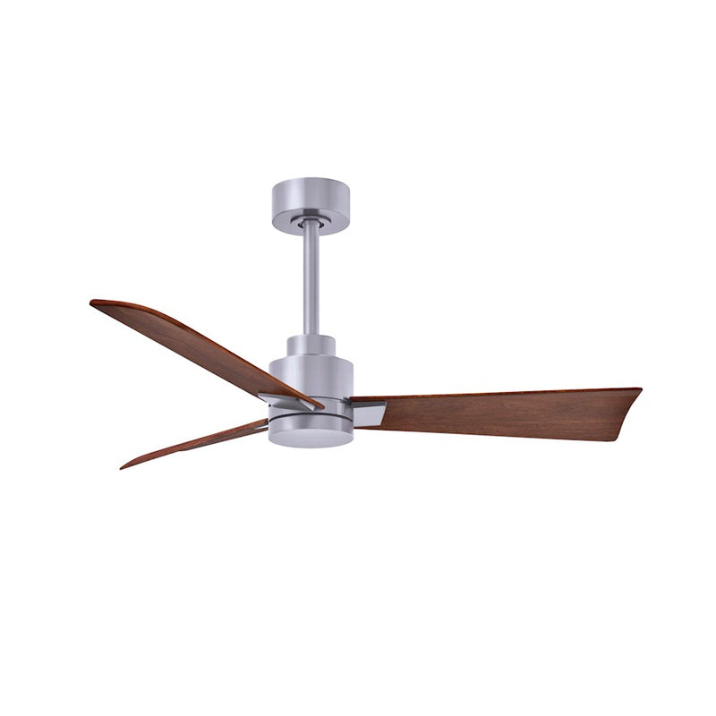 Matthews Fans Alessandra 42in 3-Blade Ceiling Fan | Transitional Textured Bronze and Walnut ABS | Bedroom & Living Room | Model AK-TB-WN-42