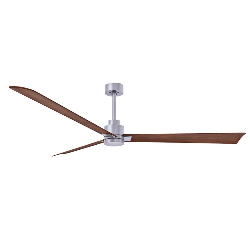 Matthews Fans Alessandra 72in 3-Blade Ceiling Fan | Transitional Textured Bronze and Walnut ABS | Great Room & Patio | Model AK-TB-WN-72
