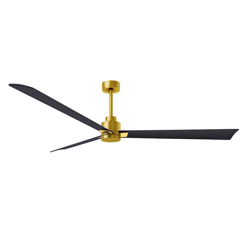 Matthews Fans Alessandra 72in 3-Blade Ceiling Fan | Transitional Textured Bronze and Walnut ABS | Great Room & Patio | Model AK-TB-WN-72