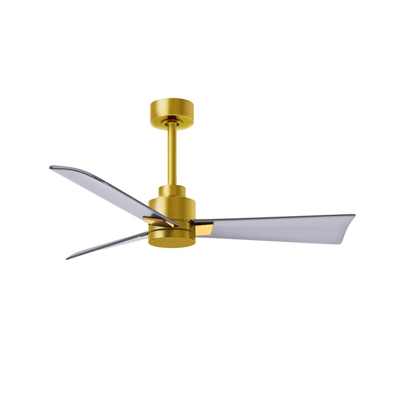 Matthews Fans Alessandra 42in 3-Blade Ceiling Fan | Transitional Textured Bronze and Walnut ABS | Bedroom & Living Room | Model AK-TB-WN-42