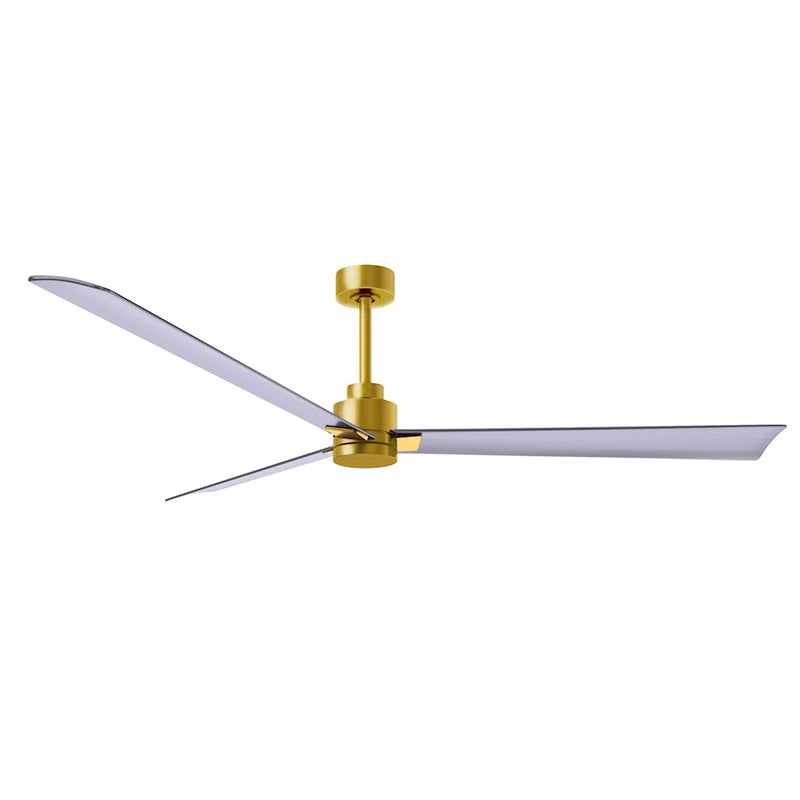Matthews Fans Alessandra 72in 3-Blade Ceiling Fan | Transitional Textured Bronze and Walnut ABS | Great Room & Patio | Model AK-TB-WN-72